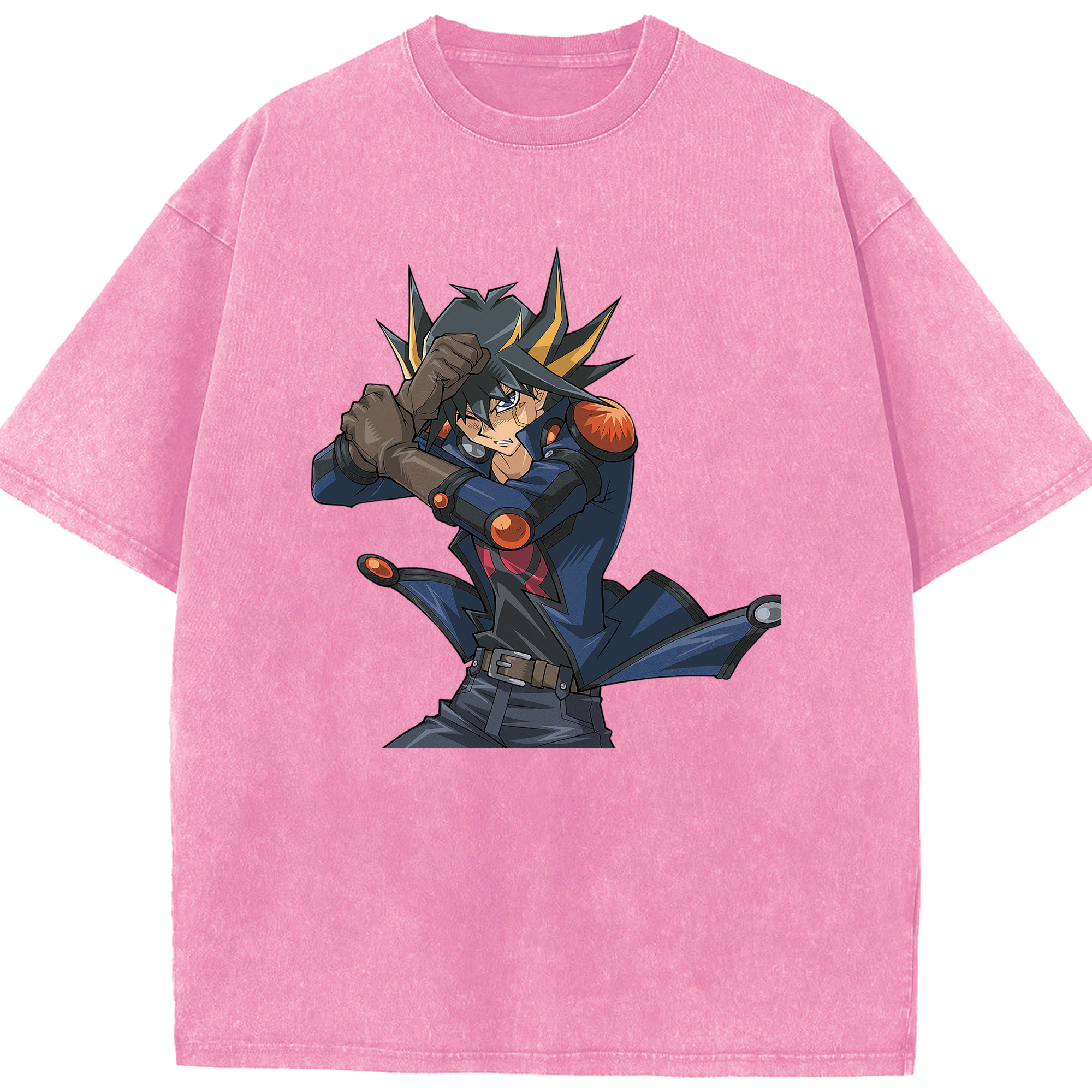 （画像用） 遊☆戯☆王 Yu-Gi-Oh! 綿100% ヴィンテージ風 半袖Tシャツ（フロントプリント）